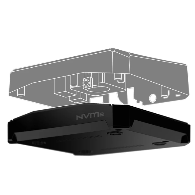Alt view image 4 of 6 - Argon ONE M.2 NVMe Expansion Board for Raspberry Pi 4 - ONE V2 Only