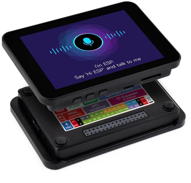 Main image of Waveshare ESP32 3.5inch Rounded Corner Touch LCD Development Board, 320 × 480, Onboard Audio Codec Chip, Built-in Microphone and Speaker, Supports Wi-Fi and BLE, Without BAT