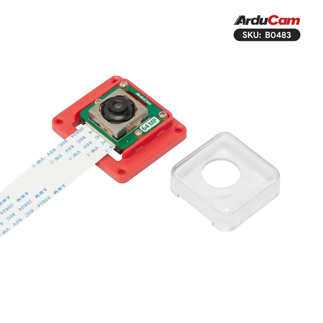 Alt view image 3 of 7 - Arducam OwlSight for Raspberry Pi 5 Camera Module, 1/1.32" 64MP High Resolution Auto Focus Camera Module for Raspberry Pi 3/4/5, Native to Support Libcamera, Comes with ABS Case