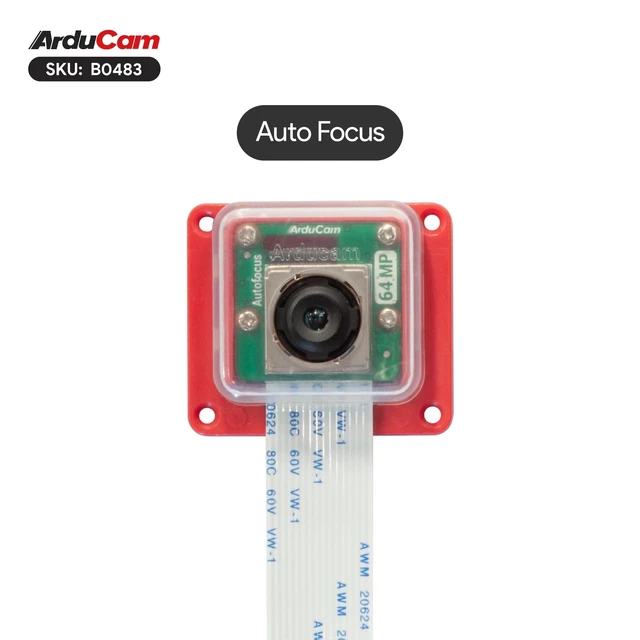Alt view image 6 of 7 - Arducam OwlSight for Raspberry Pi 5 Camera Module, 1/1.32" 64MP High Resolution Auto Focus Camera Module for Raspberry Pi 3/4/5, Native to Support Libcamera, Comes with ABS Case