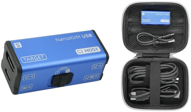 Main image of Sipeed NanoKVM-USB Operations Maintenance Server Tool Kit, Multi-Device Collaboration, Finger-Sized 4K USB KVM for Server SBCs, Mini 1080P Video Switcher Capturer, 4K HDMI in/Loop Out (KVM Full Kit2)