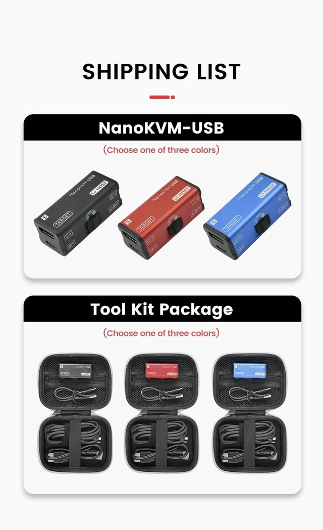 Alt view image 2 of 7 - Sipeed NanoKVM-USB Operations Maintenance Server Tool Kit, Multi-Device Collaboration, Finger-Sized 4K USB KVM for Server SBCs, Mini 1080P Video Switcher Capturer, 4K HDMI in/Loop Out (KVM Full Kit2)