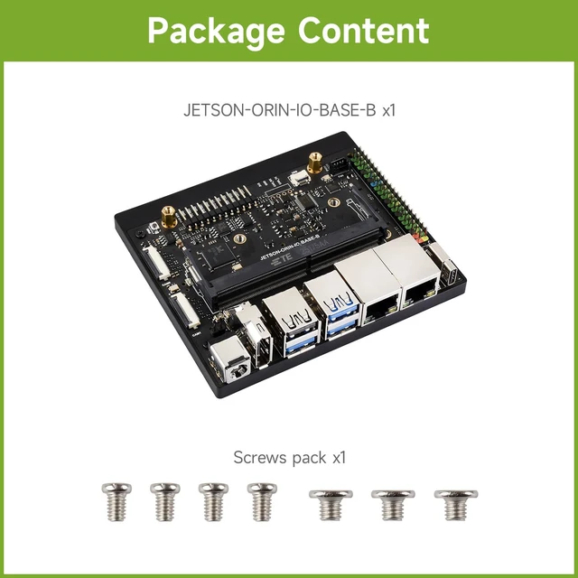 Alt view image 2 of 7 - Waveshare Jetson Orin Nano/NX Super Dual Ethernet Base Board Compatible with Jetson Orin Nano and Jetson Orin NX Modules, Designed for NV Jetson Orin Nano Super AI Development Kit