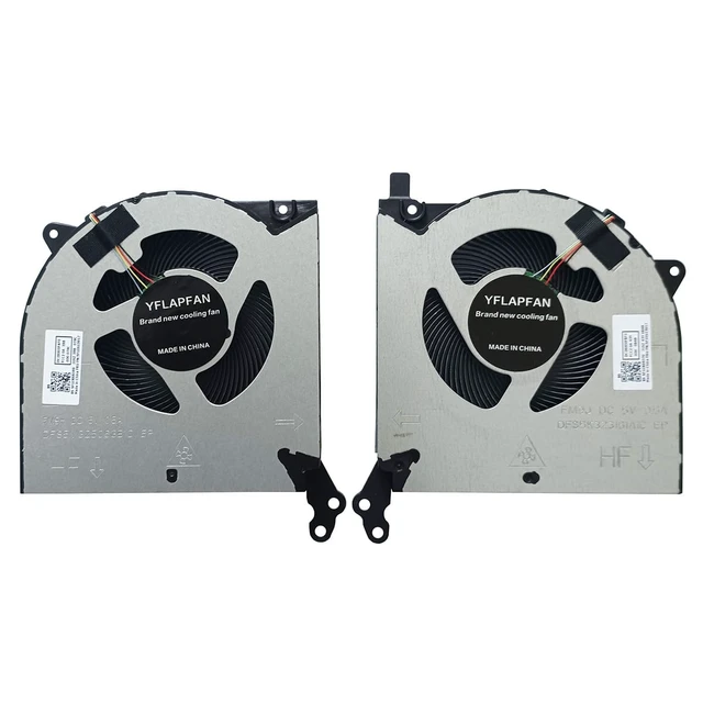 Alt view image 2 of 2 - (1 Pair) CPU GPU Cooling Fans for Lenovo Legion 5 15IMH05 15IMH05H Series | P/N: 5F10S13917 5F10S13914 Laptop DC5V