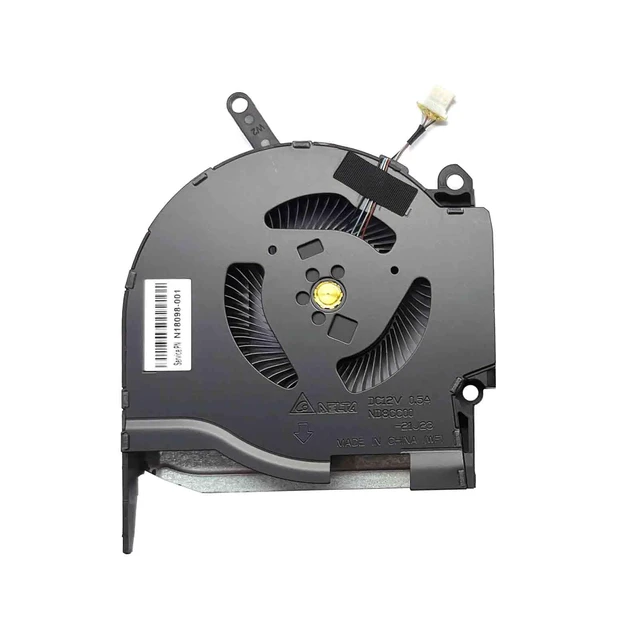 Alt view image 3 of 4 - BestParts 12V CPU+GPU Cooling Fan for HP Omen 16-K, 16-k0000 16-k0xxx | for HP Omen 16-K 16.1 inch Gaming Laptop, P/N: N18097-001 N18098-001 (Note: only for RTX 3060/3070 Graphics Series), 12V Fan