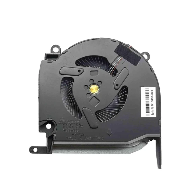 Alt view image 4 of 4 - BestParts 12V CPU+GPU Cooling Fan for HP Omen 16-K, 16-k0000 16-k0xxx | for HP Omen 16-K 16.1 inch Gaming Laptop, P/N: N18097-001 N18098-001 (Note: only for RTX 3060/3070 Graphics Series), 12V Fan