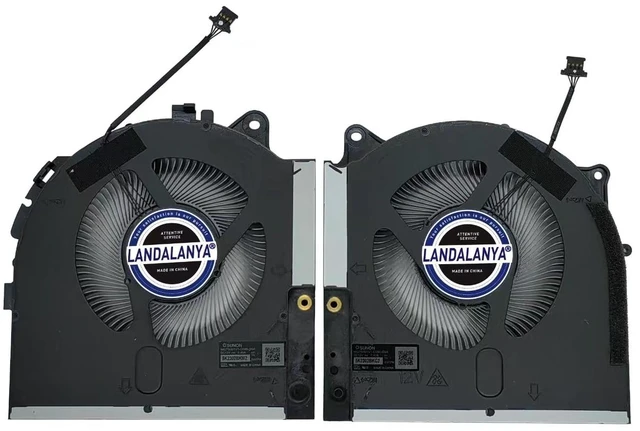 Main image of LANDALANYA Replacement New CPU and GPU Cooling Fan for Dell Alienware M17 R5 2022 Laptop MG75091V1-C080-S9A MG75091V1-C090-S9A DC12V Fan