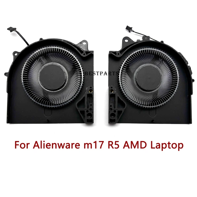 Alt view image 2 of 6 - New CPU+GPU Cooling Fan Replacement for DELL Alienware m17 R5 2022 Laptop | for P/N: MG75091V1-C080-S9A MG75091V1-C090-S9A, 12V Fan