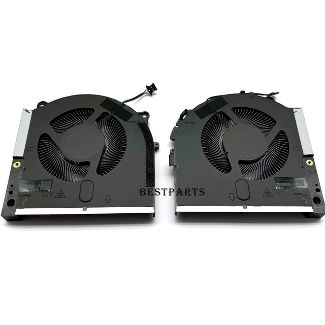 Alt view image 3 of 6 - New CPU+GPU Cooling Fan Replacement for DELL Alienware m17 R5 2022 Laptop | for P/N: MG75091V1-C080-S9A MG75091V1-C090-S9A, 12V Fan