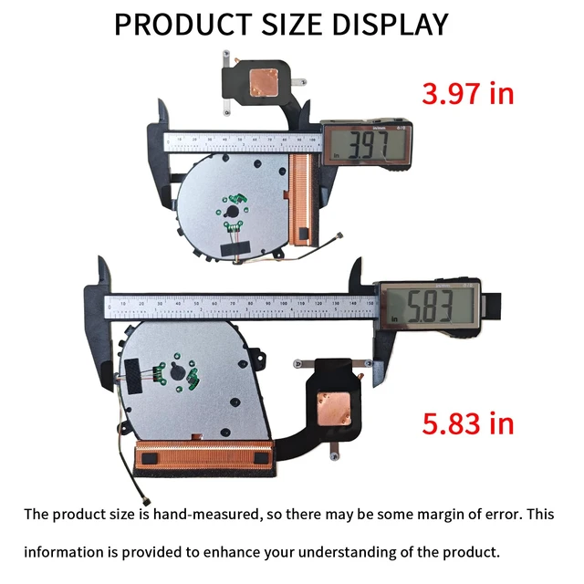 Alt view image 3 of 5 - CPU Cooling Fan with Heatsink Compatible with Lenovo Yoga C740-14 | Compatible with C740-14IML 5H40S19963, AT1FG001VV0