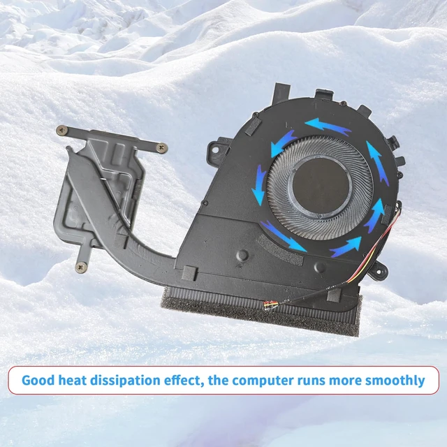 Alt view image 5 of 5 - CPU Cooling Fan with Heatsink Compatible with Lenovo Yoga C740-14 | Compatible with C740-14IML 5H40S19963, AT1FG001VV0