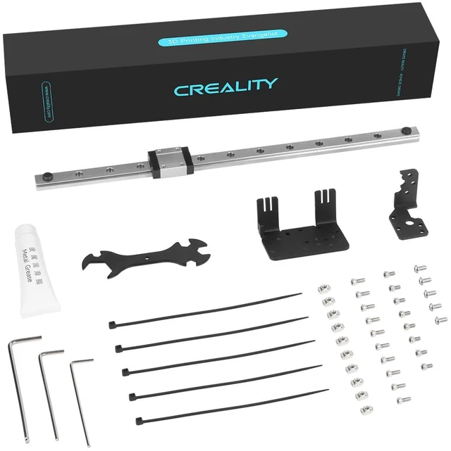 Main image of Creality Official Ender 3 Linear Rail Kit X-axis Rail Guide MGN12C 12.6" Length with Mount Bracket Support Sprite Pro kit Compatible with Creality Ender3 Ender 3 Pro Ender 3 V2 3D Printers