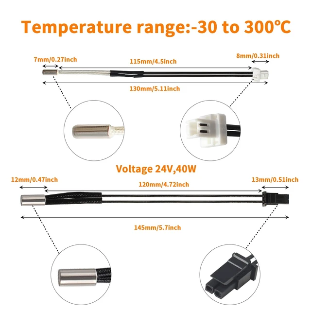 Alt view image 3 of 6 - Imdinnogo PrusaMK4 XL Hotend Replacement - 3D Printer Accessories: Nextruder Adapter Seperation with Heater Block Silicone Cover Nozzle 0.4mm 100K Thermistor Heating Ceramic Drop in Stock Print Head