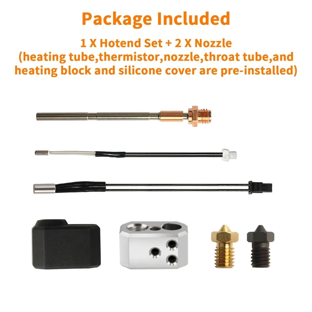 Alt view image 5 of 6 - Imdinnogo PrusaMK4 XL Hotend Replacement - 3D Printer Accessories: Nextruder Adapter Seperation with Heater Block Silicone Cover Nozzle 0.4mm 100K Thermistor Heating Ceramic Drop in Stock Print Head