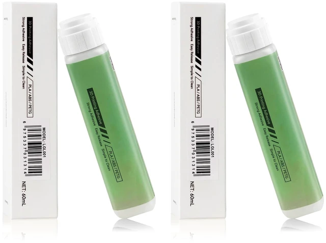 Main image of Compatible with Bambu Lab 3D Printer Adhesive Glue-2PCS | Strong Grip Reduce Warping for Bambu lab A1/A1 Mini/P2S/X2D 3D Printer PLA/ABS/PETG/PC/PA/TPU Filament 60ML