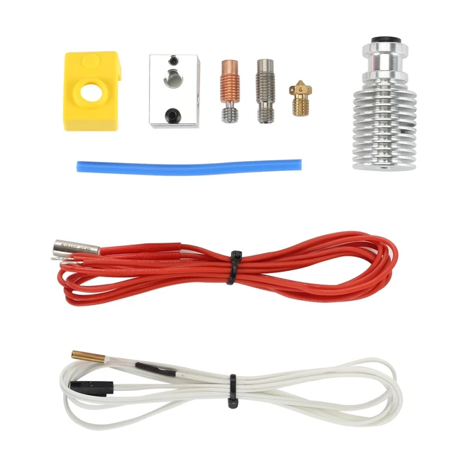 Alt view image 2 of 6 - FYSETC Prus i3 Hotend MK3S+ J-Head Extruder Kit 24V 40W for 1.75mm Direct Filament Compatible with Prus i3 MK3/MK3S/MK3S+ and Other E3 V6 Remote Printhead Printer with Silicon Cover and 0.4mm Nozzle