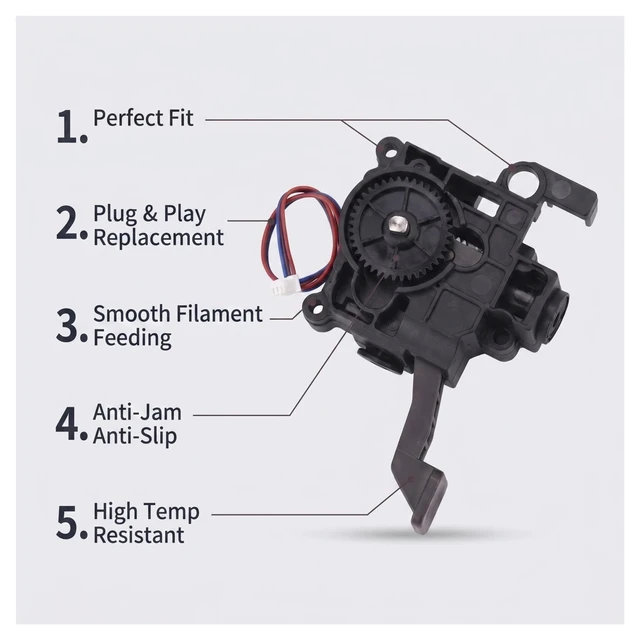Alt view image 3 of 7 - Compatible with ANYCUBIC Kobra S1 / Kobra S1 Combo, Extruder Module Replacement Part, 3D Printer Accessory