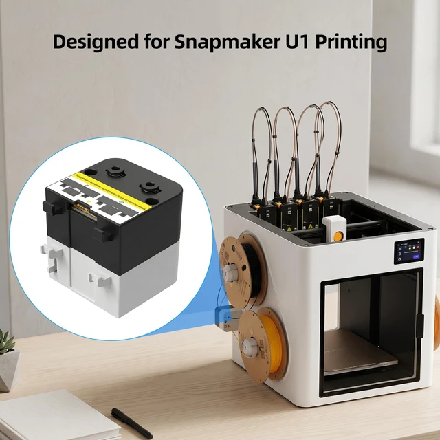 Alt view image 2 of 7 - Replacement of Filament Auto Feeder for Snapmaker-U1: Assembly Feeding Unit Support Automatic Loading of Multiple Consumables Spare Parts for 3D Printer U1