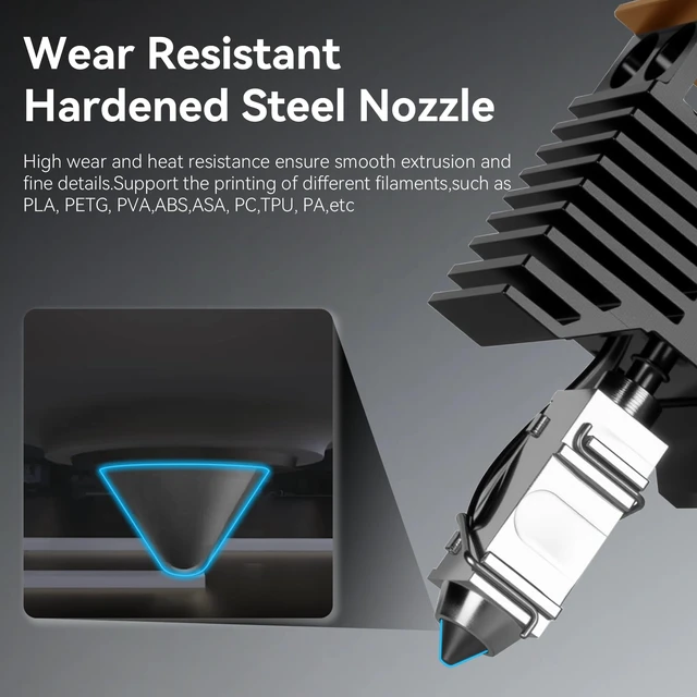 Alt view image 3 of 7 - for Snapmaker U1 Hardened Steel Nozzle Leak-Proof Integrated Hotend | High Temp&Fast Heating Hot End Replacement with Silicone Sock and Nozzle Wiper for Snapmaker U1 3D Printer-4PCS 0.4MM