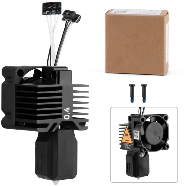 Main image of ENOMAKER P1P,P1S Hotend Complete Kit,Hardened Steel 0.4mm Nozzle | Full Assembly Hot End with Fan,Thermistor,Ceramic Heater,Extruder Heating Block,Print Head Tip for Bambu P1 Series 3D Printer