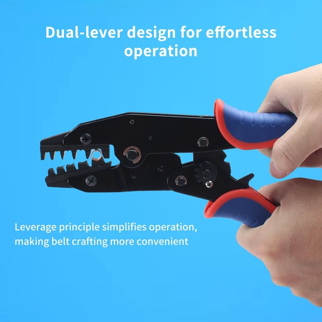 Alt view image 7 of 7 - FYSETC 3D Printer Accessories Belt Tool: 2GT Metal Clamp Heavy Duty Press Pliers with 40Pcs Copper Buckles Wire Cable Connector for Build Printing Project Drive