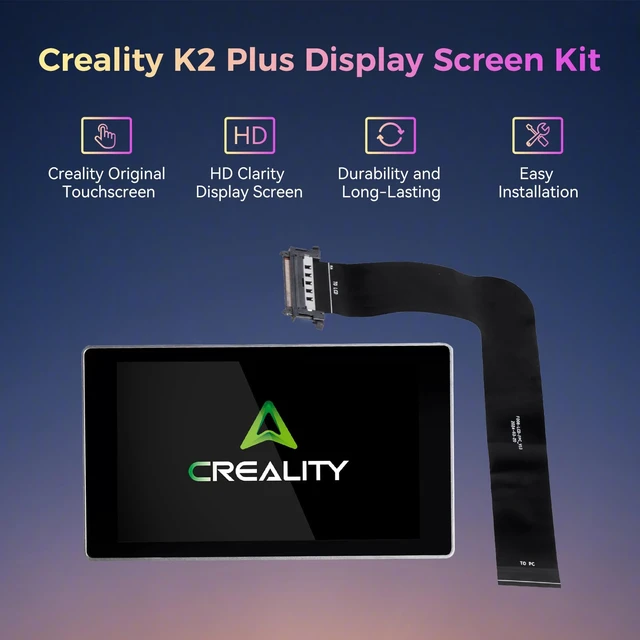 Alt view image 2 of 7 - Creality Official K2 Plus Display Screen Kit, Original 480x800 Pixel LCD K2 Plus Touchscreen Kit, 4.3" HD Touch Panel Kit, Durability and Quick Replacement Parts for Creality K2 Plus 3D Printer