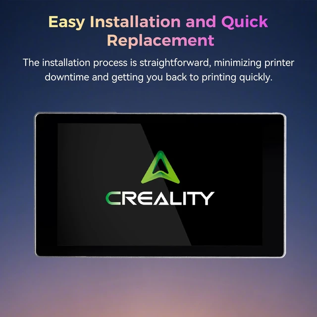 Alt view image 6 of 7 - Creality Official K2 Plus Display Screen Kit, Original 480x800 Pixel LCD K2 Plus Touchscreen Kit, 4.3" HD Touch Panel Kit, Durability and Quick Replacement Parts for Creality K2 Plus 3D Printer