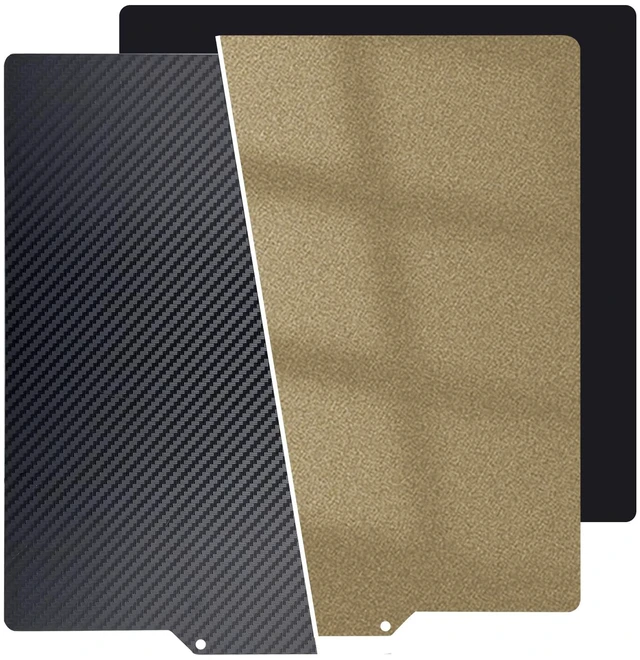 Main image of Upgraded 410x410mm for Kobra Max Build Plate PEI Sheet,Smooth/Textured PET+PEI, Spring Steel Heated Bed with Magnetic Base for Voron 400,Anycubi Kobra Max,Chiron, CR-10 S4,CR-6 Max 3D Printer.