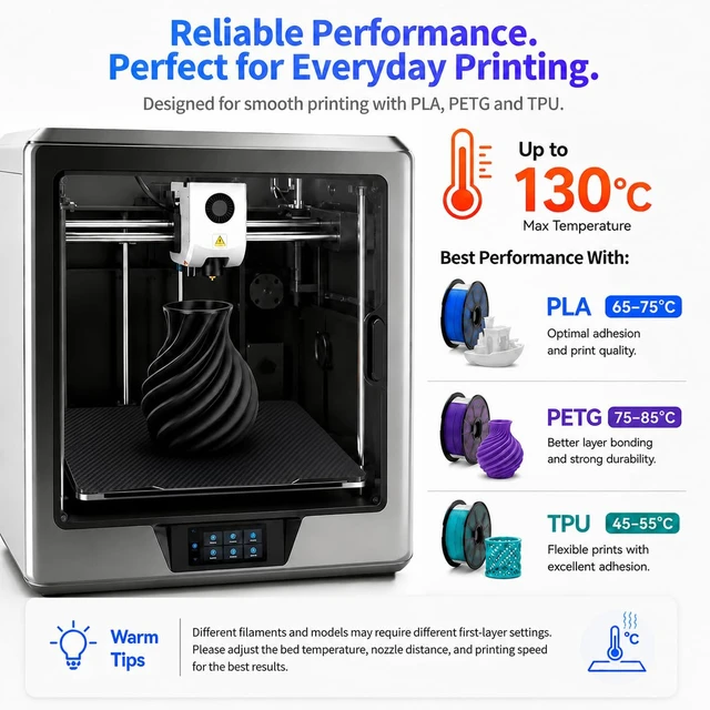 Alt view image 6 of 7 - Upgraded 410x410mm for Kobra Max Build Plate PEI Sheet,Smooth/Textured PET+PEI, Spring Steel Heated Bed with Magnetic Base for Voron 400,Anycubi Kobra Max,Chiron, CR-10 S4,CR-6 Max 3D Printer.