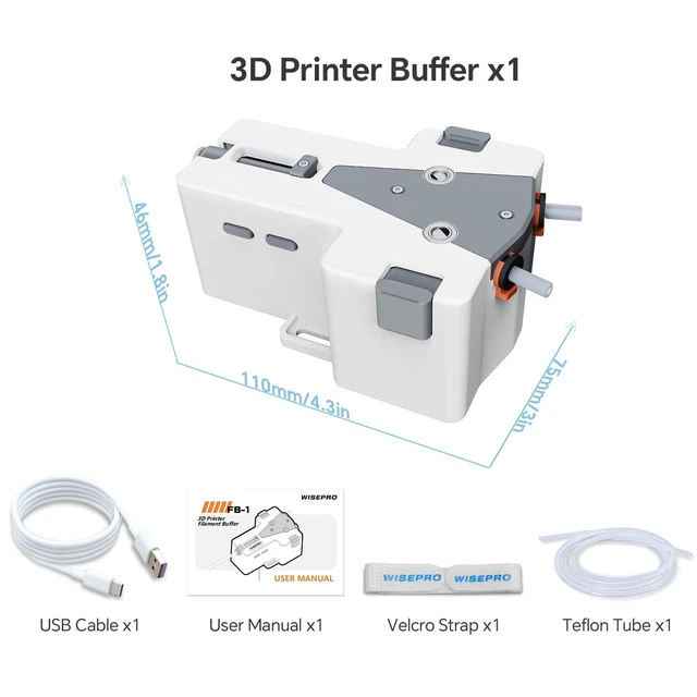 Alt view image 7 of 7 - 3D Printer Filament Buffer 1.75mm Automatic Feeding System - Dual Input Single Output | Filament Runout Recovery | for Creality K1/K2/ & for Bambu Lab P1P/P1S/X1/X1C (Filament Feeder)