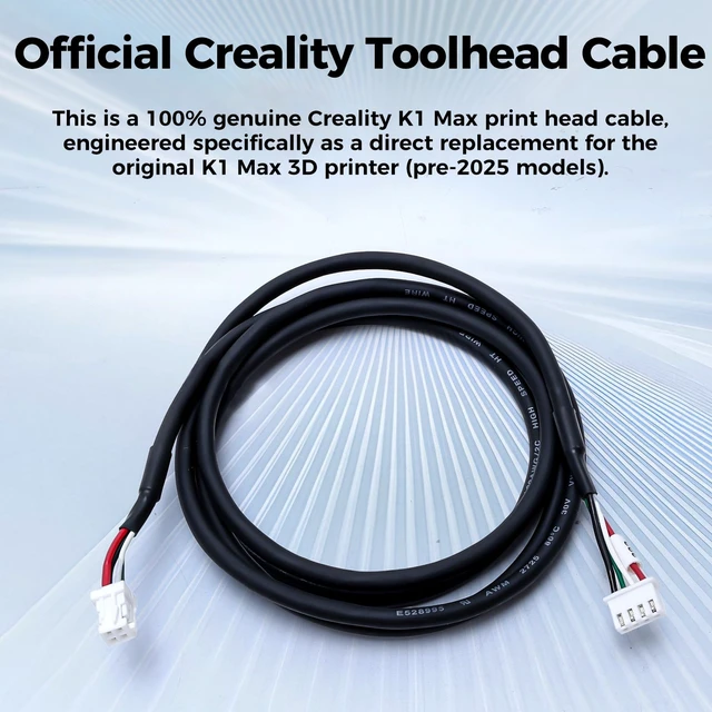 Alt view image 3 of 7 - Creality Official K1 Max Print Head Cable, Original Hotend Adapter Cable FPC Flat Flexible Cable, Nozzle Cable Extruder Connector Wire for Creality K1 Max 3D Printer (Not for Model: K1 Max 2025)