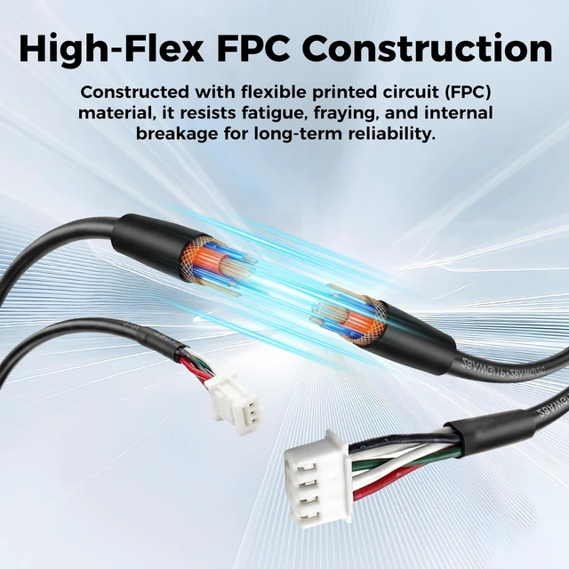Alt view image 5 of 7 - Creality Official K1 Max Print Head Cable, Original Hotend Adapter Cable FPC Flat Flexible Cable, Nozzle Cable Extruder Connector Wire for Creality K1 Max 3D Printer (Not for Model: K1 Max 2025)