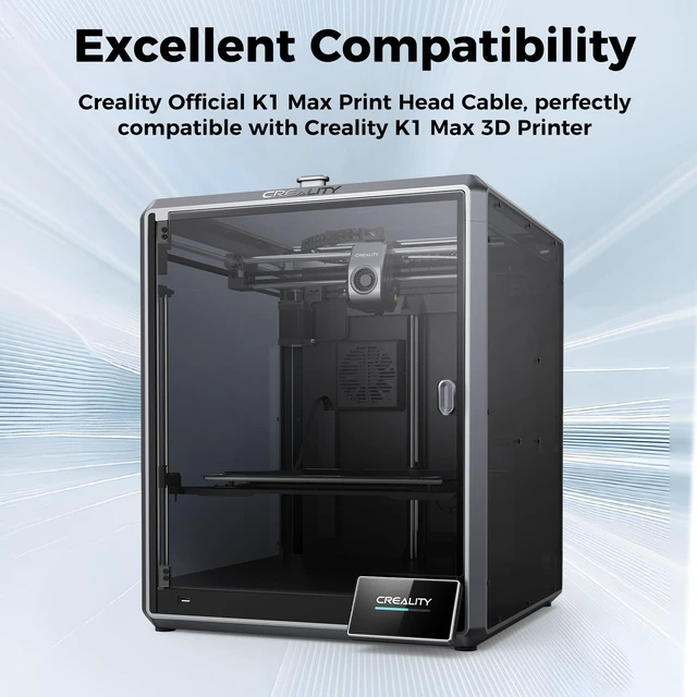 Alt view image 7 of 7 - Creality Official K1 Max Print Head Cable, Original Hotend Adapter Cable FPC Flat Flexible Cable, Nozzle Cable Extruder Connector Wire for Creality K1 Max 3D Printer (Not for Model: K1 Max 2025)