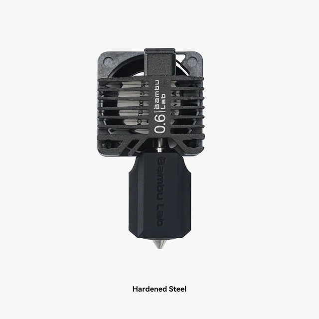 Alt view image 2 of 4 - 3DTOOLS Bamboo LAB Hardened Steel Complete Hotend Kits Set with Fan for Bambu LAB P1,P1P,P1S 3D Printer 0.6MM
