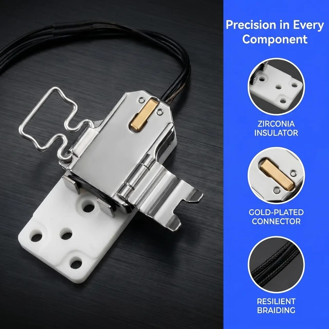 Alt view image 5 of 7 - Bambu Lab P2S Heating Assembly Kit Ceramic Zirconia Heat Insulation Block Heating Component with Heater Cartridge and Thermistor Temperature Sensor Heat-Insulating Base Clip for Bambu Lab 3D Printer