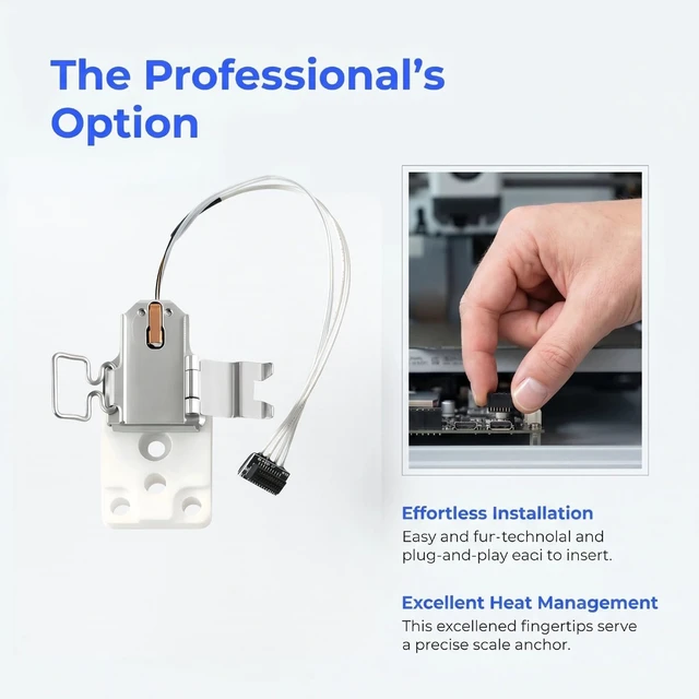 Alt view image 6 of 7 - Bambu Lab P2S Heating Assembly Kit Ceramic Zirconia Heat Insulation Block Heating Component with Heater Cartridge and Thermistor Temperature Sensor Heat-Insulating Base Clip for Bambu Lab 3D Printer