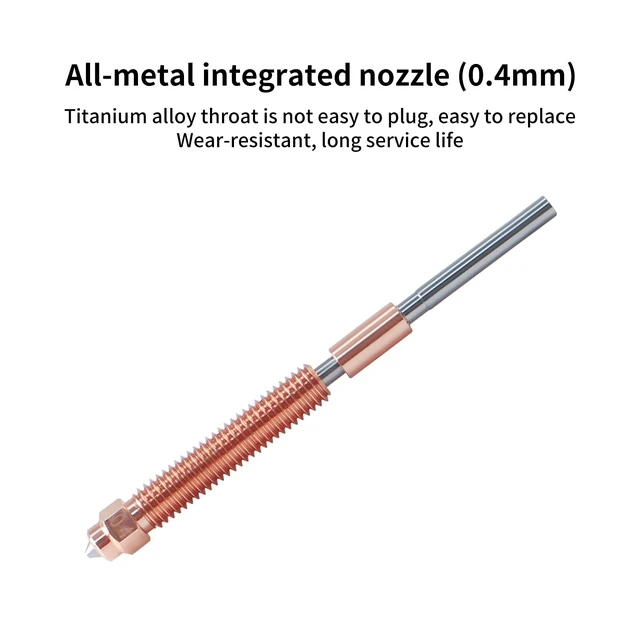 Alt view image 4 of 6 - FYSETC 3D Printer Accessories K2 Plus Print Head Kit: Assembly Extruder Hotend Set Include Heat Break Heating Block Silicone Sock Nozzle Thermistor Heater Cartridge