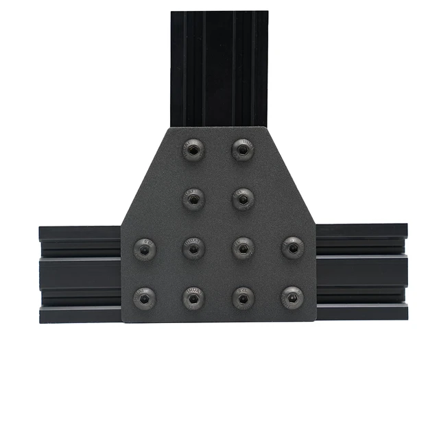 Alt view image 4 of 7 - 4PCS 700mm 2040 V Slot Aluminum Extrusion Profile 27.56 inches Black | European Standard Anodized Linear Rail for DIY 3D Printer and CNC Machines