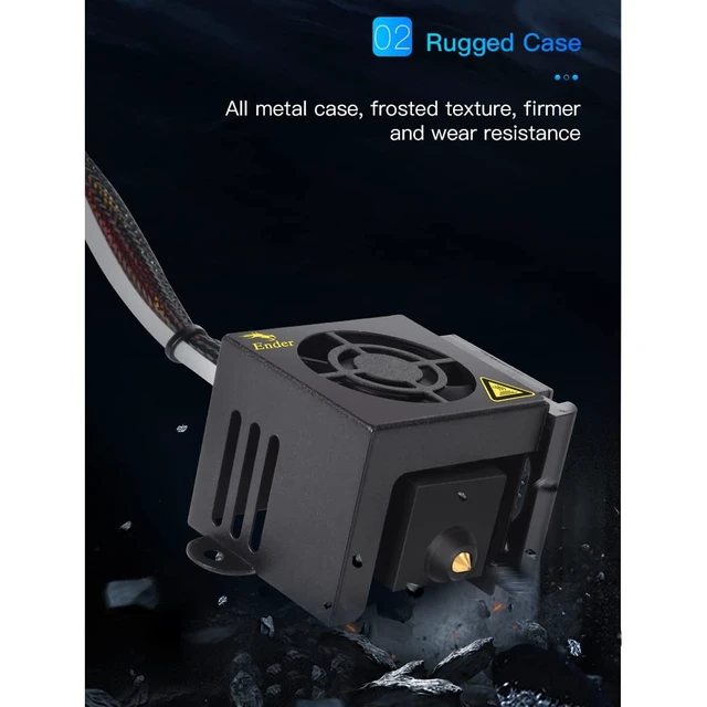 Alt view image 7 of 7 - Creality Original Ender 5 Plus Full Hotend Nozzle Kit Assembled 24V Compatible with Ender 3, Ender3 Pro, Ender 5 and Ender5 Pro 3D Printer