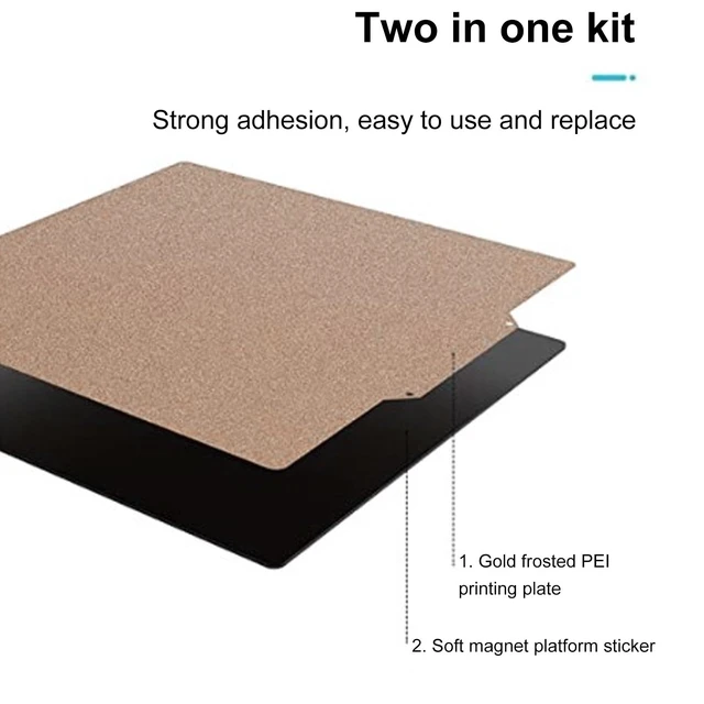 Alt view image 4 of 7 - Magnetic PEI Build Plate, 470x470mm Double Sided Textured | Spring Steel Sheet, Flexible Adhesive Base, 200C Heat Resistant, 0.4mm Thick, for CR-10 Max, 3D Printer Bed