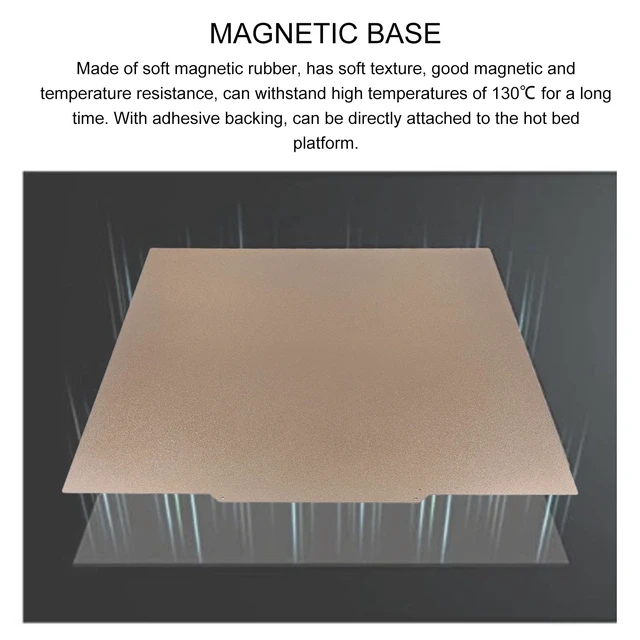 Alt view image 5 of 7 - Magnetic PEI Build Plate, 470x470mm Double Sided Textured | Spring Steel Sheet, Flexible Adhesive Base, 200C Heat Resistant, 0.4mm Thick, for CR-10 Max, 3D Printer Bed