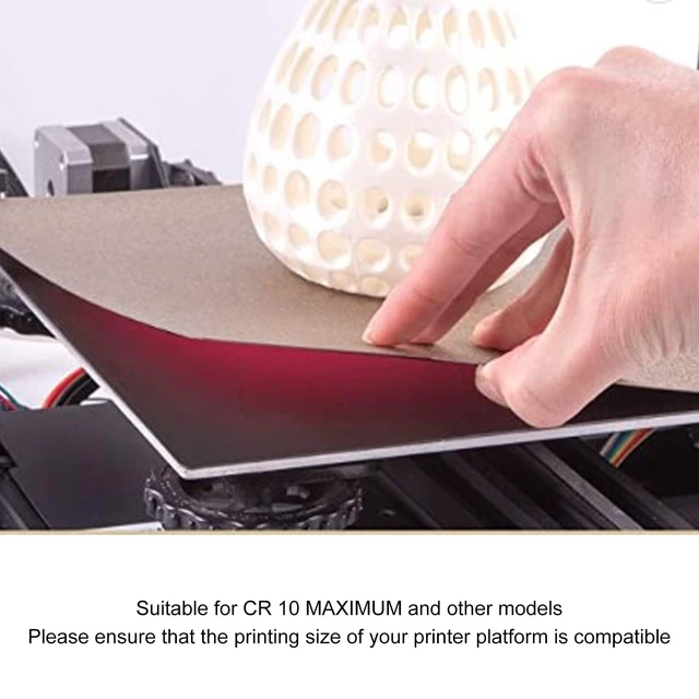 Alt view image 6 of 7 - Magnetic PEI Build Plate, 470x470mm Double Sided Textured | Spring Steel Sheet, Flexible Adhesive Base, 200C Heat Resistant, 0.4mm Thick, for CR-10 Max, 3D Printer Bed
