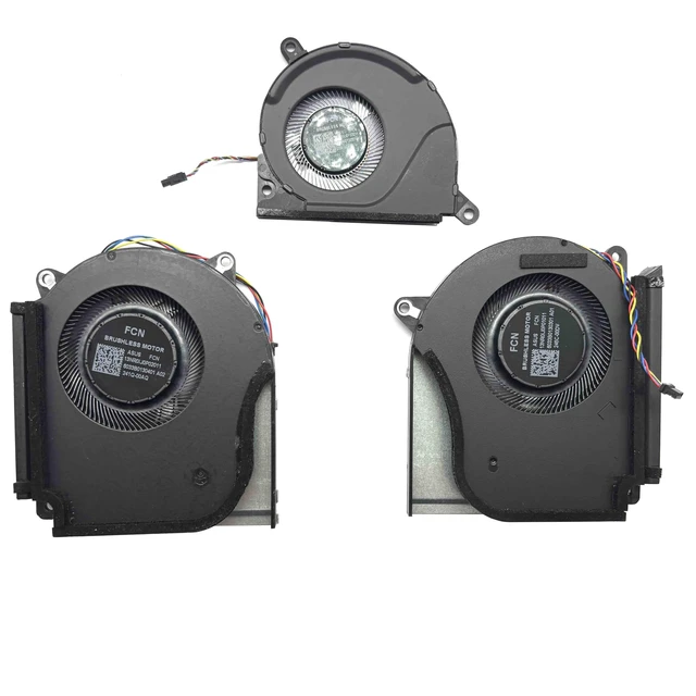 Alt view image 2 of 5 - Original CPU+GPU Cooling Fan Replacement for 2023 ASUS ROG Strix G16 G614 | for ROG Strix G16 G614JI G614JV G614JU G614JZ, P/N: 13NR0D90P08011 13NR0D90P07011 13NR0D90P09011