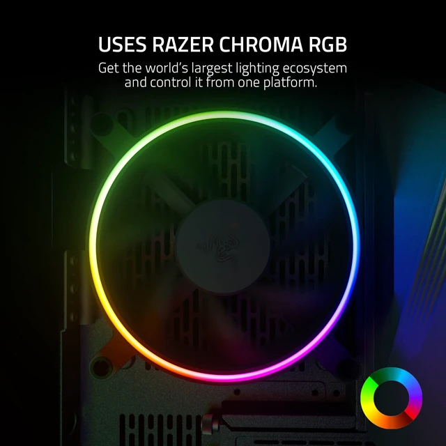 Alt view image 5 of 5 - Razer Kunai Hydraulic 140MM aRGB PC Fan: Quiet, Powerful aRGB Fan - PWM Fan Controller Support & Connect Up to 8 Fans - Powered by Razer Chroma RGB - 1 Fan