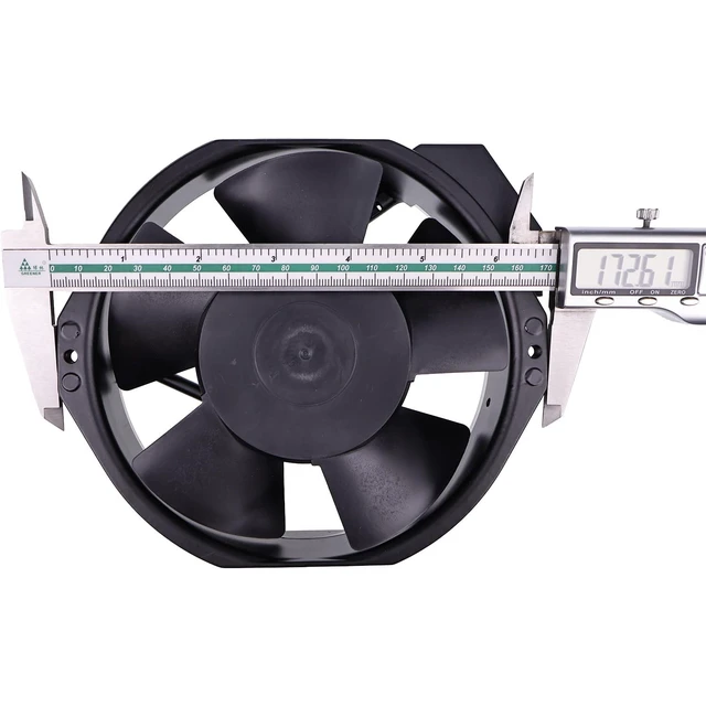 Alt view image 6 of 6 - WQSING 148VK0282030 Cabinet Cooling Fan AC Axial Fan Ball Bearing 115V | 172*151*38 mm 300/270mA 32W 50/60Hz