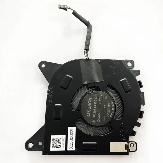 Alt view image 5 of 6 - Fleshy Leaf Replacement CPU+GPU Cooling Fan for DELL Alienware X15 R1 R2 | X15 R1,X15 R2, EG50050S1-CI10-S9A, 02H5HD 0.21A, EG50050S1-CI00-S9A, 07M2CV 0.20A
