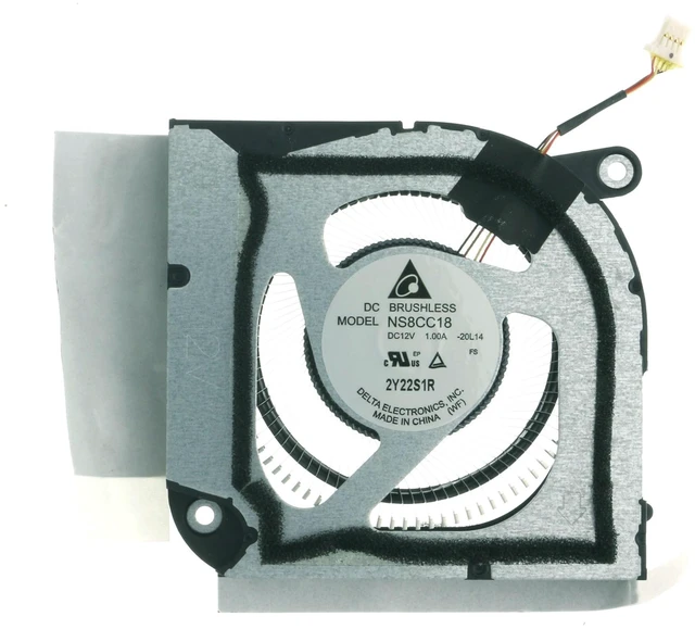 Main image of Replacement Part CPU AeroBlade 3D Cooling Fan for Acer Predator Helios 300 PH317-55 NS8CC18-20L14 DC28000W5D0 DC12V 1.00A Metal Blades