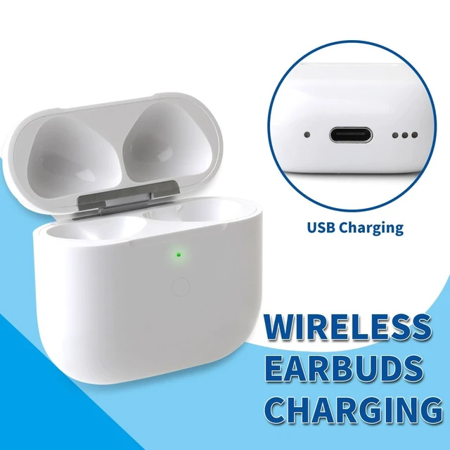 Alt view image 6 of 6 - Charging Case for Air Pods 4 Charging Case Replacement Only with Air Pod 4th Generation Charger Cases Bluetooth Sync Pairing Button Support Wired Wireless, Without Earbuds