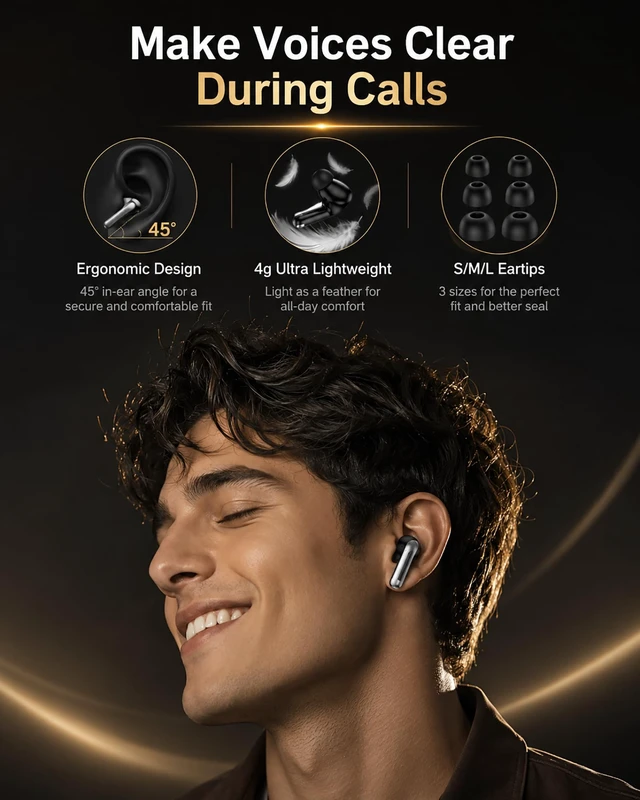 Alt view image 6 of 7 - Wireless Earbuds for Samsung Galaxy S26 S25, Bluetooth in-Ear Headphones | Wireless Bluetooth ear buds for Samsung Galaxy phones S26 FE/S26 Ultra/S26+/S26, S25 S24 Z Fold8 Ultra/7/Z Flip8 Earphones
