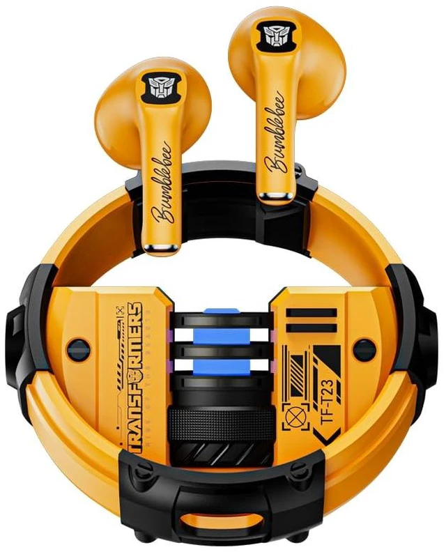 Main image of T23 Wireless Bluetooth Earbuds - Premium Zinc Alloy Case RGB Breathing Lights, Gaming Mode, 13mm Loudspeaker, Deep Bass Sound, Long Battery Life, Type-C Fast Charge (Bumblebee Yellow)
